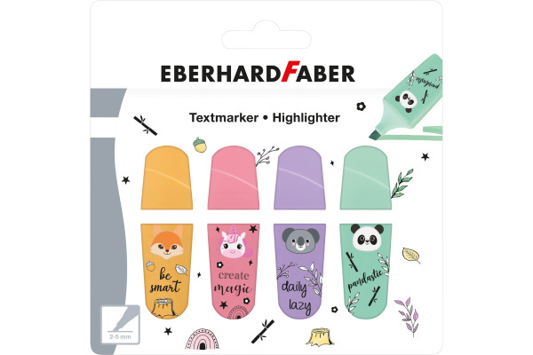 EBERHARD Leuchtstift Mini 2-5mm 551415 Animal 4 Stück