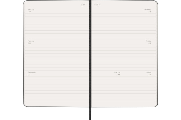 MOLESKINE Agenda Classic Large 2027 DHB12WH3Y 1W/2S schwarz HC 13x21cm
