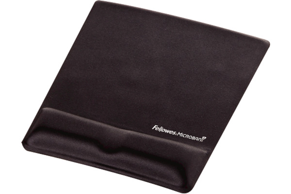 FELLOWES Mausmatte Crystals 9181201 schwarz,mit Handgelenkauflage