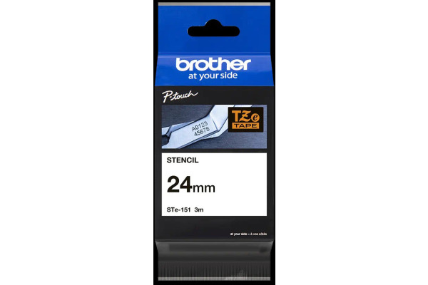 PTOUCH Band, Schablone schwarz STE151 PT-3600 24 mm