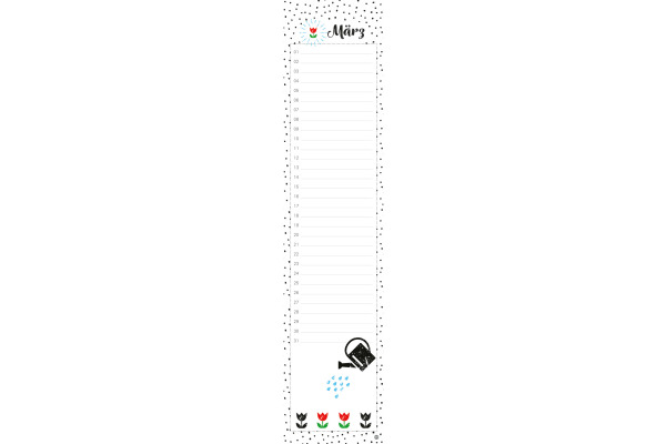 HEYE Geburtstagskalender Stamp Art 23182 11x49cm, DE