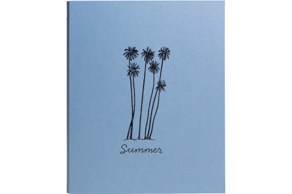 EXACOMPTA Fotoalbum Summertime 26x32cm 17045E Eisblau 60 Seiten